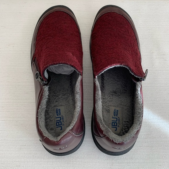 JBU by Jambu Crimson Wine Vegan Flat Oxford Woman’s 9M - Picture 9 of 12